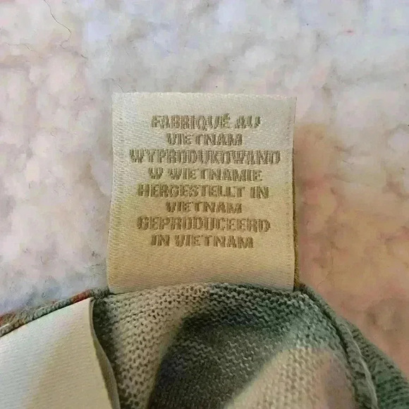 Cynthia Rowley Linen Top Womens 1X Boho Flowy Fall Floral Leaves Lagenlook - Picture 13 of 16